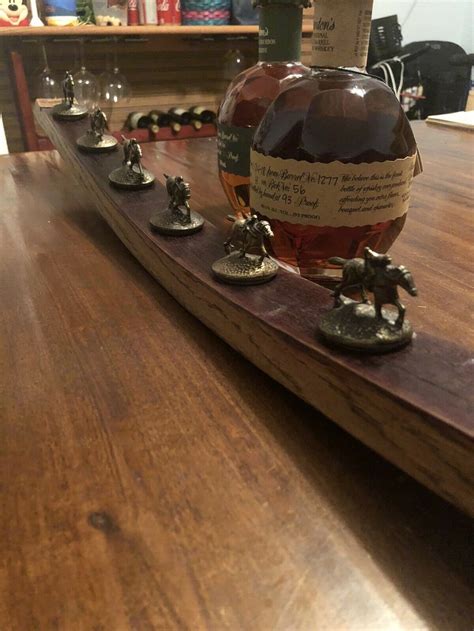 Frequently they are displayed on stands or barrel staves specifically designed to hold the stoppers. If you collect all 8 stoppers you can send them to Buffalo Trace Distillery who will mount them on a barrel stave for free. WarehouseH.com is not affiliated with Buffalo Trace, however, I'm happy to provide their contact information.. 
