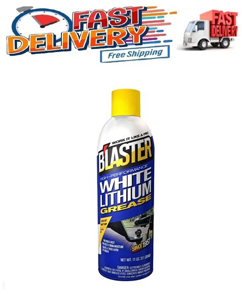 Blaster 11 oz. High-Performance Grease Spray White Lithium - eBay