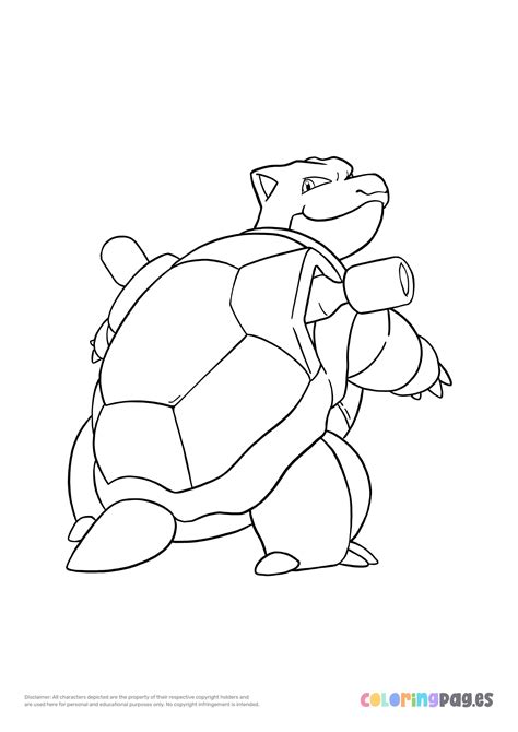 Blastoise Coloring