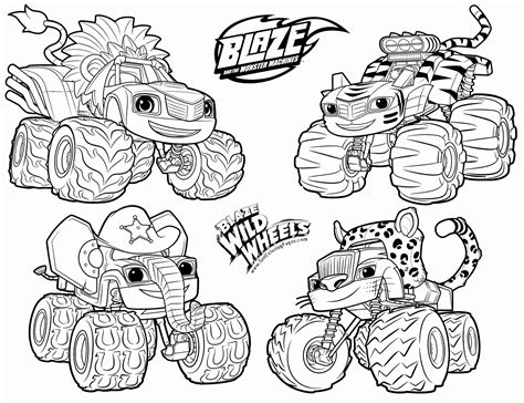 Blaze Coloring Pages - Etsy