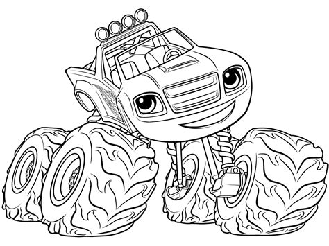 Blaze Coloring Sheets