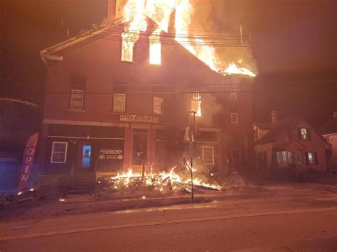 Blaze consumes historic building in Templeton after fire breaks out in bar with patrons inside