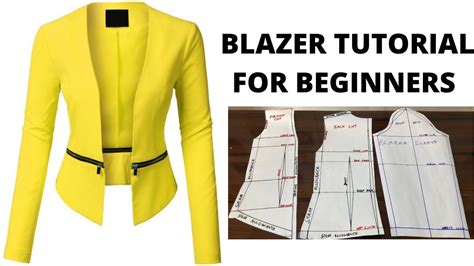 Blazer Pattern Tutorial How to make Blazer Blazer Pattern l Coat