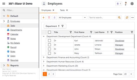 Blazor Application Templates eXpressApp Framework DevExpress