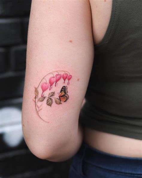 Bleeding Heart Flower Meaning Tattoo