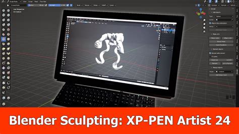 Blender 3 Sculpting with Display Tablet XP PEN Artist 24 YouTube