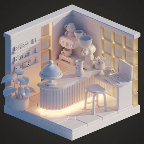 Blender Cafe: 3D Blender Models Cafe Models image 1