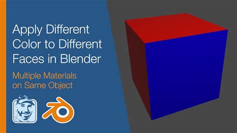 Blender Color Single Face with Materials - YouTube