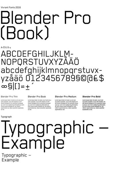 Blender Pro Book Font lasopabus