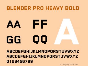 Blender Pro Font Free Download