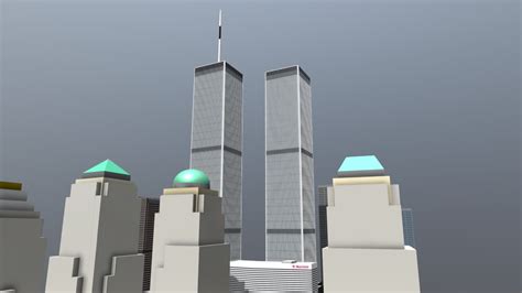 Blender Twin Towers Models TurboSquid