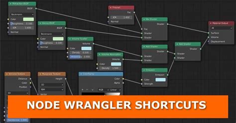 Blender node editor shortcuts. .  ...