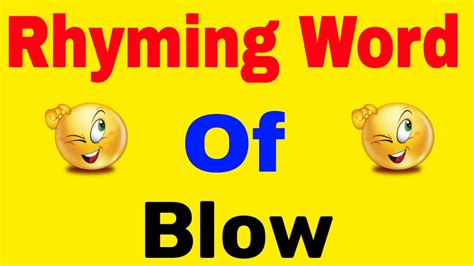 Blew rhyming words. Pure Rhymes – 433 rhymes Words that have identical vowel-based rhyme sounds in the tonic syllable. Moreover, that tonic syllable must start with a different consonantal sound. bleu blew blue boo ... 