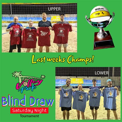 Blind Draw Tournaments - The VolleyPark