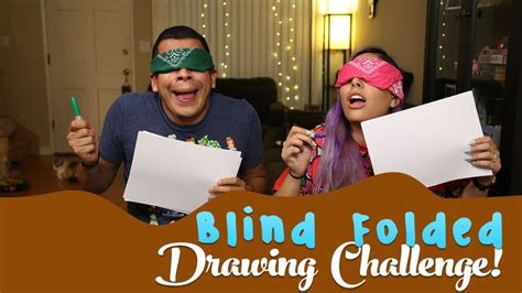 Blind Drawing Game Directions BLIND FOLD drawing challenge SAMSHEE