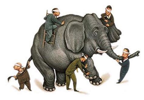 Blind men and the elephant, the (lo s seis ciegos y el elefante). - Cagliostro nella storia e nella leggenda.