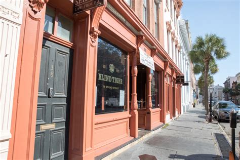 Blind tiger charleston. One of Charleston's oldest speakeasies, the Blind Tiger can go toe-to-toe with any newcomer. Name the beer, name the backdrop, and the Tiger can deliver in spades, starting with two indoor bars ... 