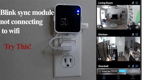 Blink sync module 2 not connecting to wifi incorrect password.  Connect to different wifi or mob...