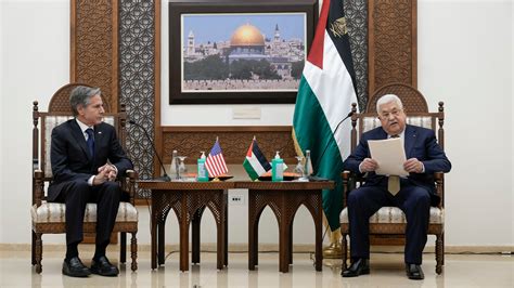 Blinken meets Abbas in the West Bank in the latest stop on his diplomat push on the Israel-Hamas war