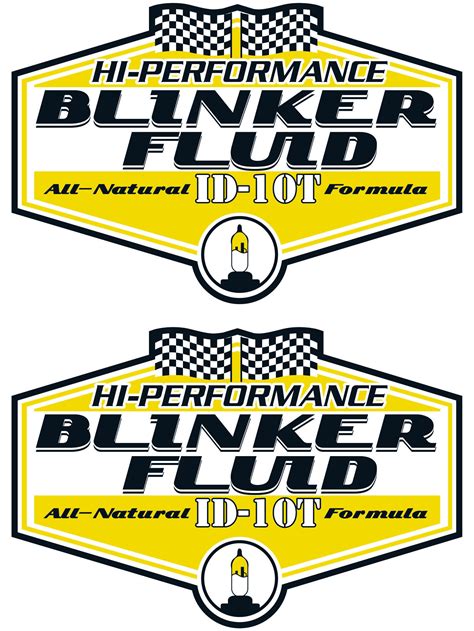 Blinker Fluid Sticker