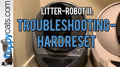 Fill your Litter-Robot to the fill line with litter and then perform a hard reset on your unit. Here’s how to do a hard reset on your Litter-Robot 4: Press and hold the Reset and Power buttons for 3 seconds. The light bar will flash red then go through a sequence of red, blue and green lights then begin a cycle.
