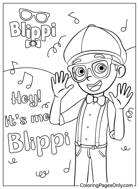Blippi Coloring Book Pdf Kids and Adult Coloring Pages