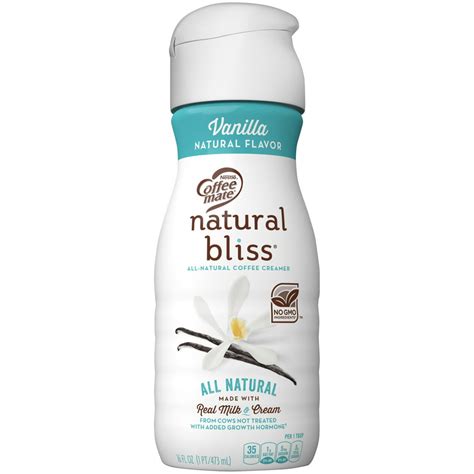 Bliss creamer. natural bliss is an all-natural dairy creamer from Coffee mate. It's made with real, no GMO ingredients*, milk and cream from cows that are not treated with added growth hormone**, … 