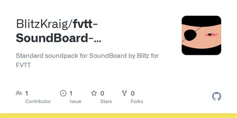 BlitzKraig/fvtt-SoundBoard-BlitzFreePack - Github