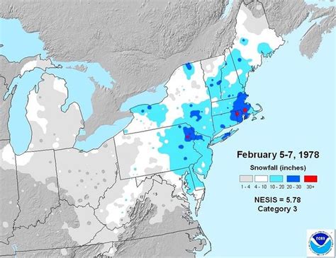 Blizzard of 1978 snowfall totals. The 45th anniversary of the Blizzard of 1978 is this week. The blizzard lasted three days, from Jan. 25 until Jan. 27, 1978. >>How to prevent injuries caused by shoveling snow. 