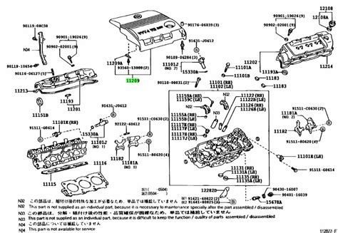 Block Engine Toyota Camry Diagram Parts