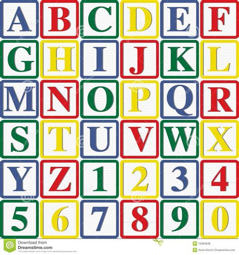 Block Letters And Numbers Font