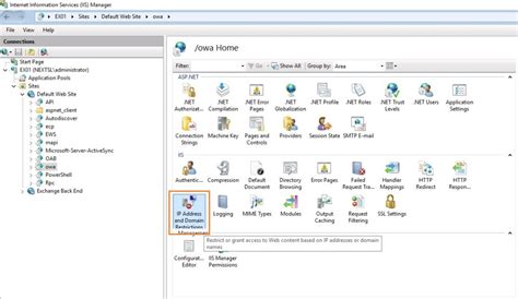 Block MS Exchange Server OWA access from Internet