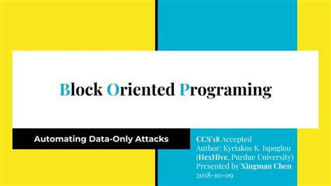 Block Oriented Programming: Automating Data-Only Attacks