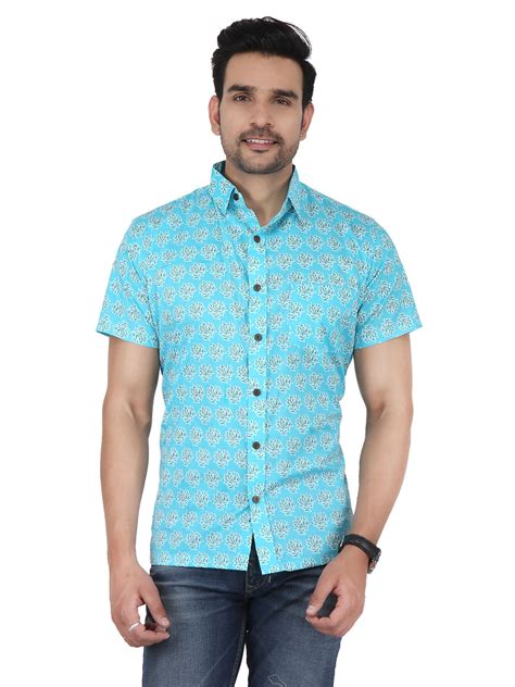 Block Print Shirts - Buy Printed Half and Full Sleeves Shirts in India ...