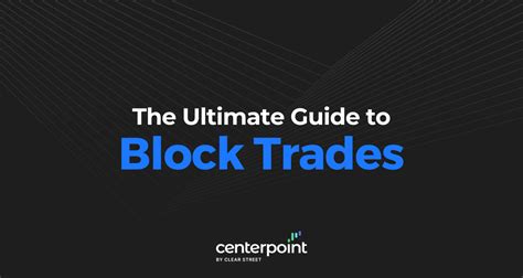Sep 26, 2021 · Block trade is a term used to refer to the tr