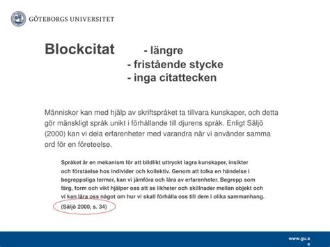 Blockcitat harvard