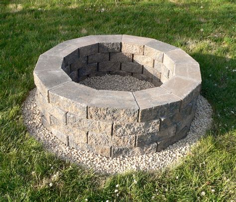 Blocks for round fire pit. .  This collection contains concrete retaining wall blocks t...