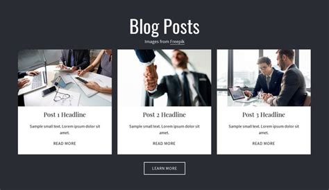 Blog Posts Html Templates