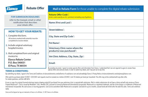 Blog Printable Rebate Form