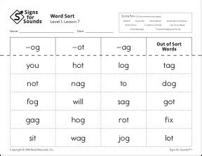 Blog Printable Word Sorts For Practicing Word Patterns And High Frequency Words Read Naturally Inc