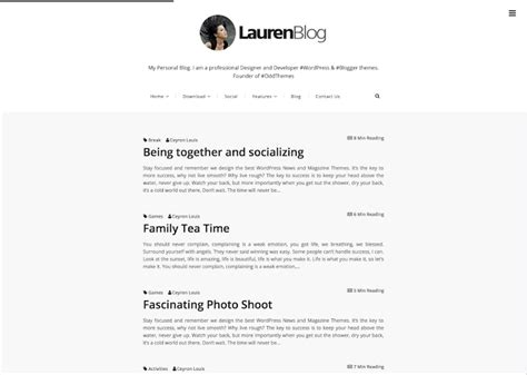 Blog Template Simple mosi