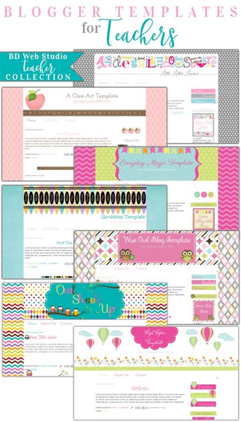 Blog Templates For Teachers Blogaholic Designs Teaching blogs