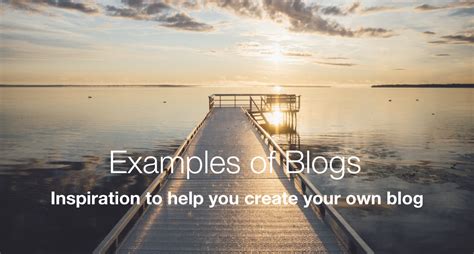 Blog examples about life.  Find inspiration in these examples in different niches.  ...