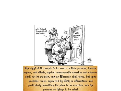 Duffy Cartoon: '4th Amendment'. 