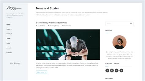 Blogezy Bootstrap 4 Blog Template By Zoyothemes Wrapbootstrap