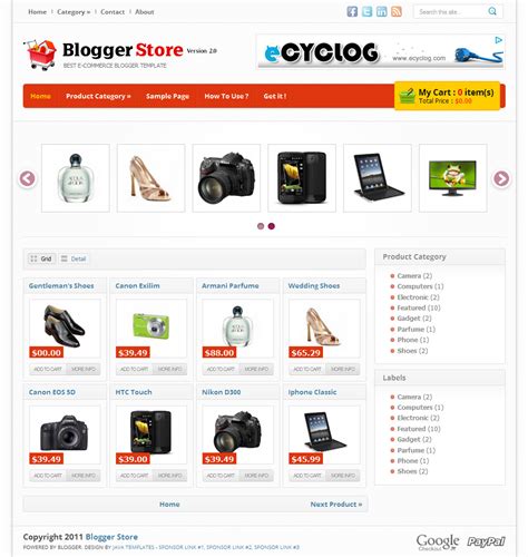 Blogger Store V2 0 Free Blogger Template Plantilla Blogger Gratis Plantillas Blogger Blogger