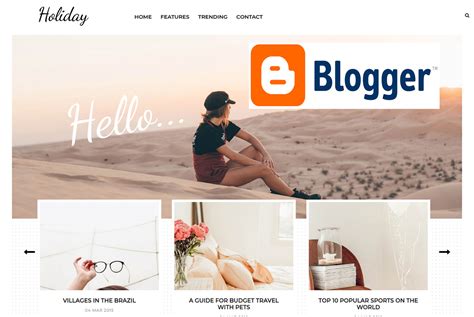 Blogger Template Responsive Blog Design Customizable Fun and Quirky "Maddison" Right