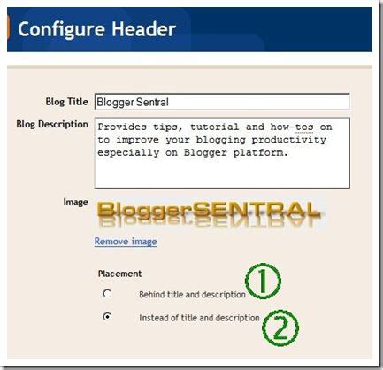 Blogger tips, tricks and hacks Center Align Blogger Header Widget
