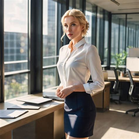 Blonde office girls. .  ...