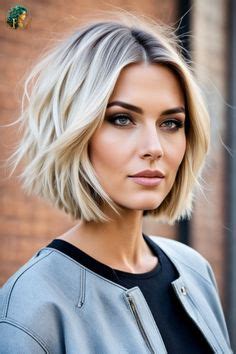 Blonder Bob mit braunem Ansatz: Ein müheloser Look für jeden Anlass